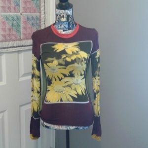 Jean Paul Gaultier long sleeve graphic shirt